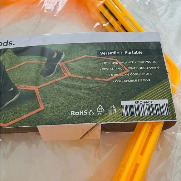 BNIP Allgoods Hexagonal Agility Rings - Picture 2 of 3